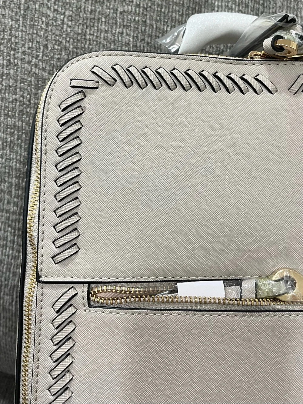 Calpak Kaya Faux-Leather Laptop Backpack - Limited Edition Stone Color